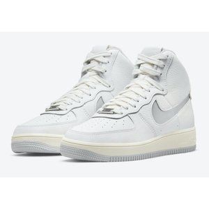 NIKE AIR FORCE 1 Sculpt White/Silver Leather AF1 WOMEN'S SIZE 9 DC3590-101 NEW